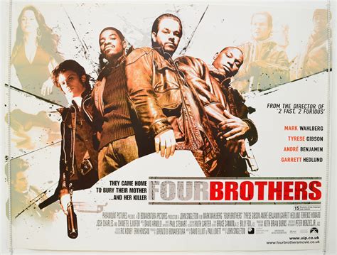 FOUR BROTHERS (2005) Original Quad Movie Poster - Mark Wahlberg, Tyrese Gibson | eBay