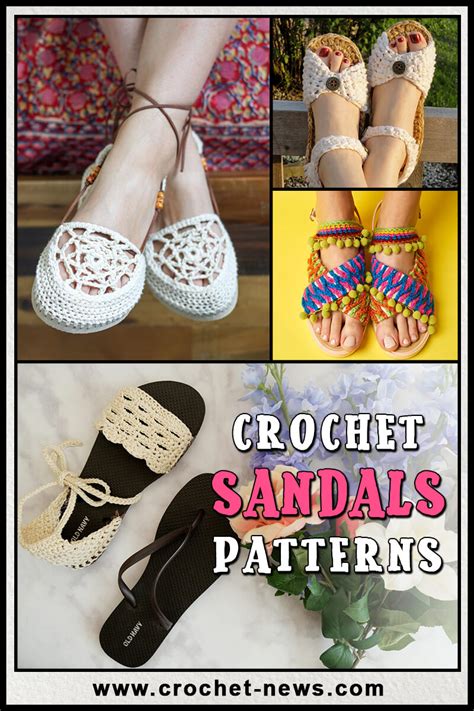 20 Crochet Sandals Patterns - Crochet News