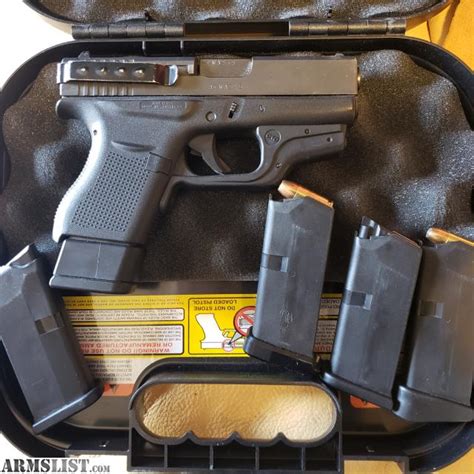 ARMSLIST - For Sale: Glock 43 with Crimson trace