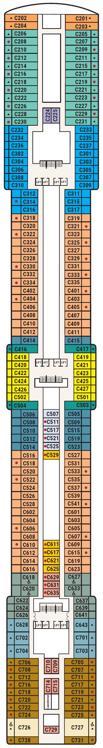 Island Princess Deck Plan | Deck 15 | ROL Cruise