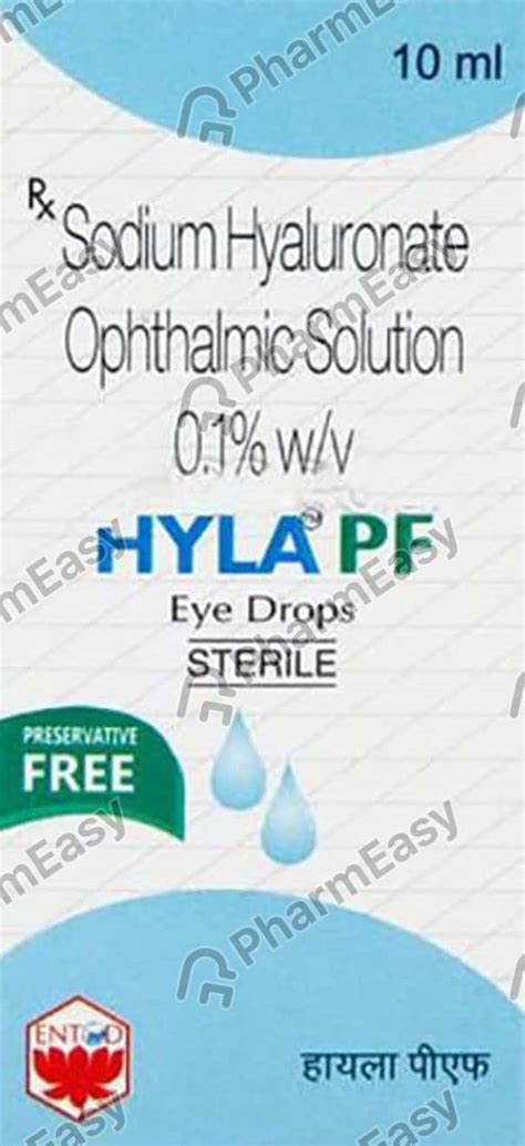 Hyla Pf 0.1 %W/V Eye Drop (10): Uses, Side Effects, Price, Dosage & Composition | PharmEasy