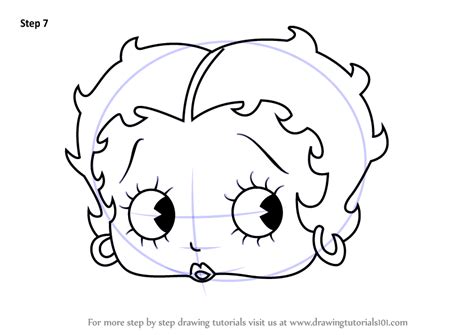 Learn How to Draw Betty Boop Face (Betty Boop) Step by Step : Drawing ...