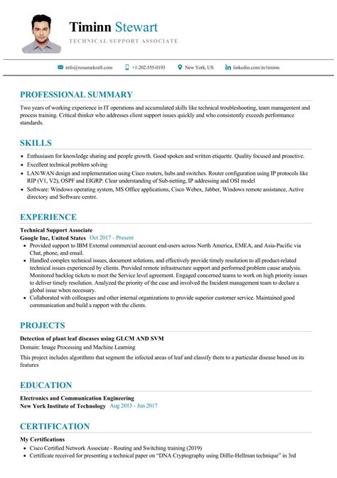 Technical Support Associate Resume Sample in 2024 - ResumeKraft