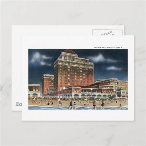 Haddon Hall, Atlantic City, NJ Postcard | Zazzle