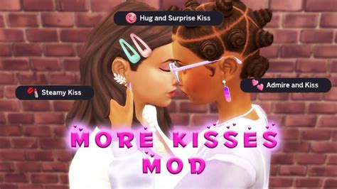 Kiss Interaction Mini Mod for Realistic Kisses & Affection in The Sims 4