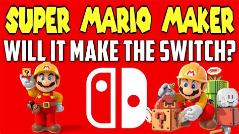 Super Mario Maker - Will It Make The Switch? - MarsensDomain - YouTube