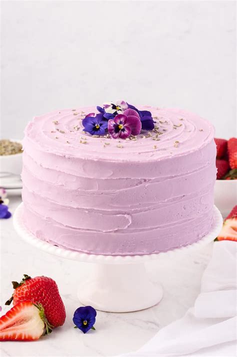 Strawberry Lavender Cake - A Classic Twist