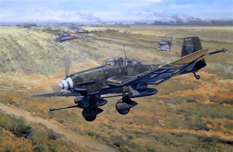 Original Ju-87 Stuka Painting by Darryl Legg