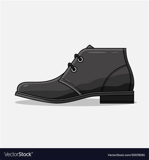 High ankle dress shoes Royalty Free Vector Image