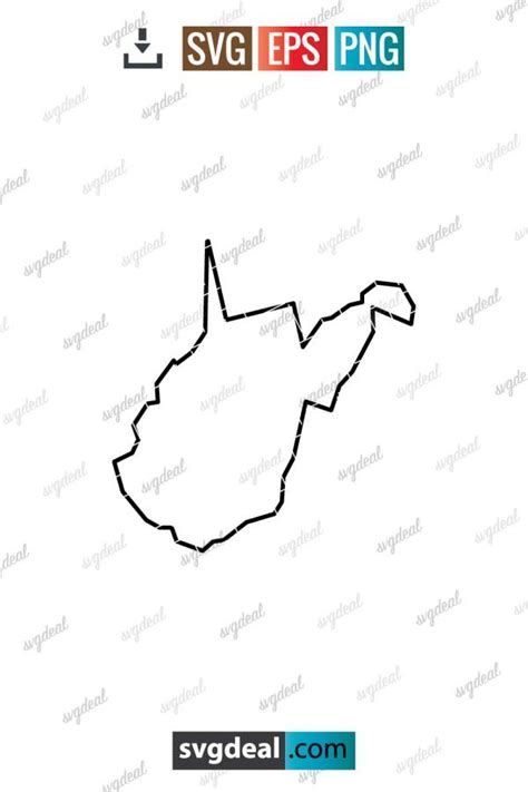 West Virginia Outline SVG - Free SVG Files