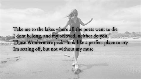 The lakes - Taylor Swift (lyrics) - YouTube