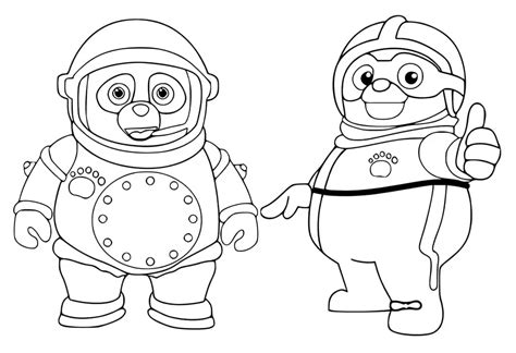 Special Agent Oso Characters Coloring Page - Free Printable Coloring Pages for Kids