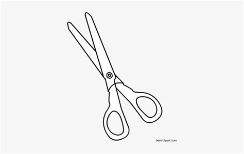 Black And White Scissors Free Clip Art - Black And White Craft Clipart - 450x450 PNG Download ...