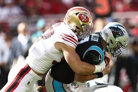 Nick Bosa was an absolute terror against Kyle Allen and the Panthers