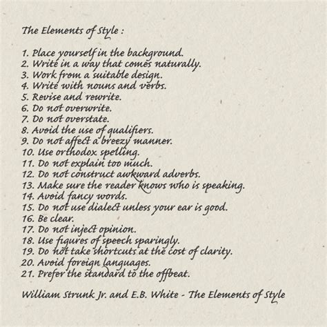 William Strunk Jr. and E.B. White - The Elements of Style (Third Edition) | Elements of style ...