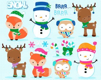 Winter Animals Clipart - Free Images of Cute Winter Creatures