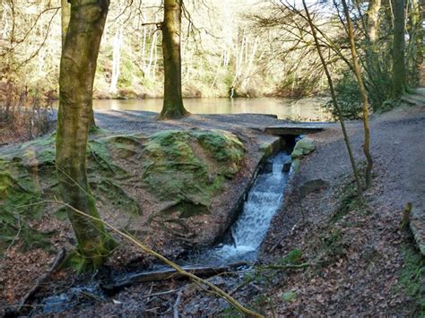 Pond spillway © Robin Webster :: Geograph Britain and Ireland