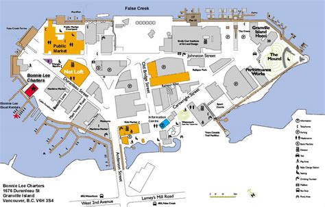 Granville Island Map