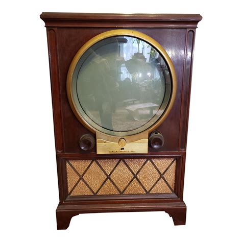 Vintage Mid Century Zenith Round Screen Tv | Chairish