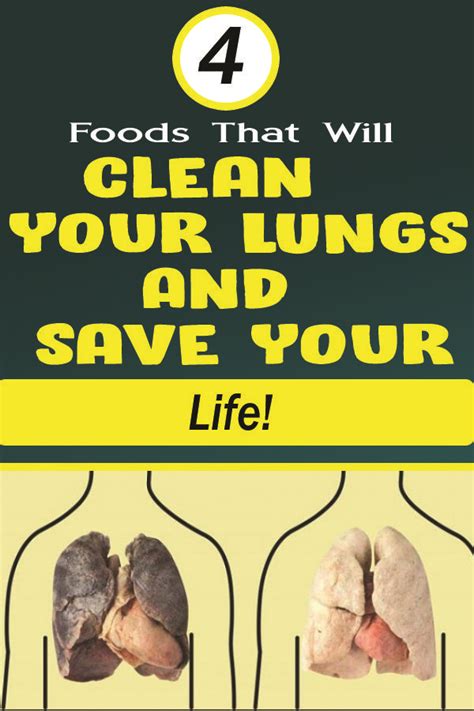 4 Foods That Will Clean Your LUNGS And Save Your Life! | Health diet, Health articles wellness ...