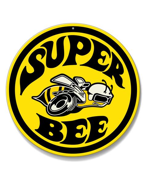 Dodge Super Bee Round Emblem Round Aluminum Sign – Legend Lines