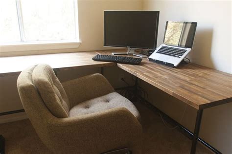 DIY Ikea butcher block countertops as desk | insideways: DIY Custom Desk - essentially our ...