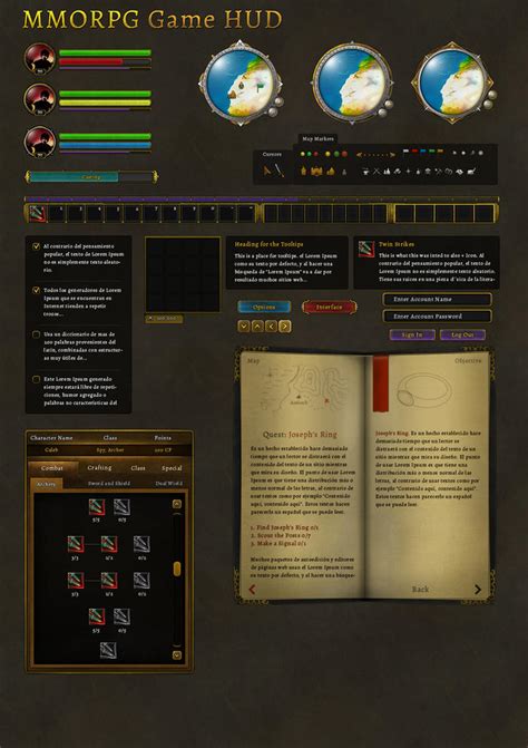 Free MMORPG Gaming HUD by KodiakGraphics on DeviantArt