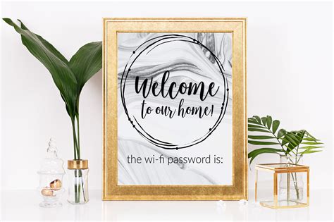 WiFi Sign for Your Guest Room - Free Printable • REFASHIONABLY LATE