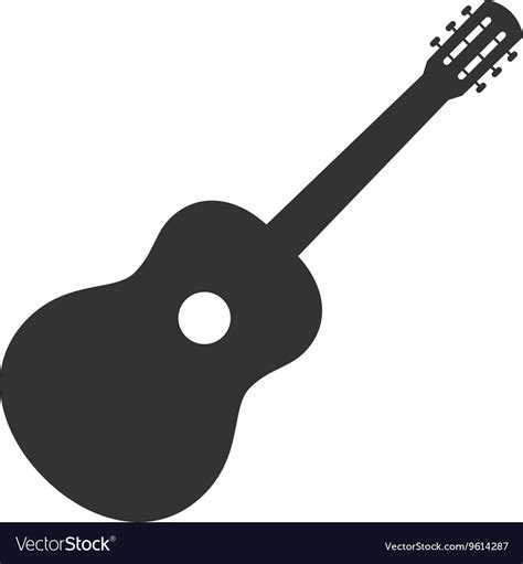 Guitar icon symbol sign guitar logo template Vector Image