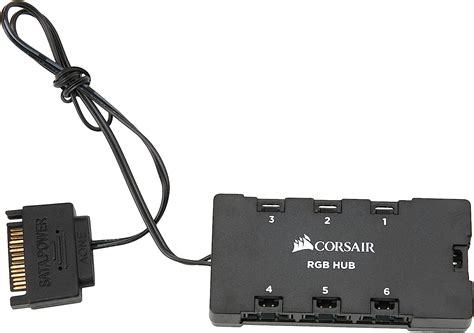 CORSAIR CO-8950020 RGB LED Fan Hub Controller - Black: Keyboards, Mice & Input Devices: Amazon ...