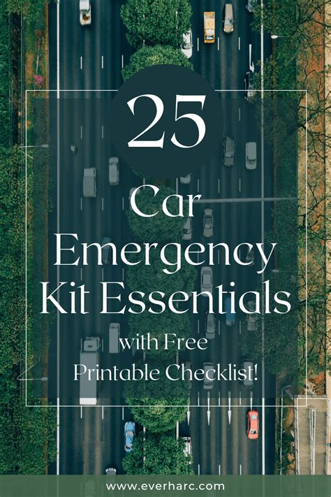 25 car emergency essentials with free car emergency kit checklist pdf ...