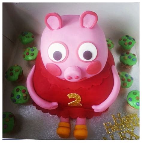 Mummy mummy look! It's Peppa pig! | Cake, Crumb cake, Peppa pig