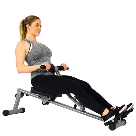 Sunny Health & Fitness SF-RW1205 Rowing Machine Rower with 12 Level ...