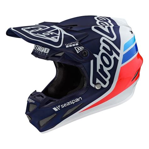 Troy Lee 2020 Adults SE4 Composite Helmet - Silhouette - Team Navy - Troy Lee from Dennis Winter UK