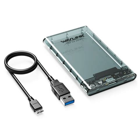 WAVLINK USB 3.0 home or office Hard Drive Disk HDD External Enclosure Case with USB 3.0 Cable 2. ...