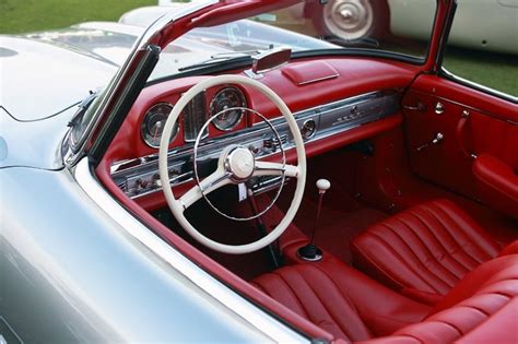 Mercedes-Benz 300 SL Roadster interior. Photography by David Burghardt, CPP / Island Photography ...