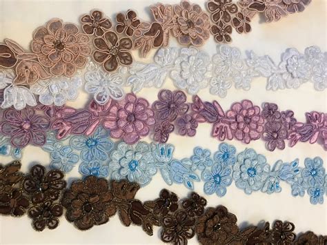 Beaded Appliqué Corded Trim.beaded Trims, Pearls Trims,sequins Trim ...