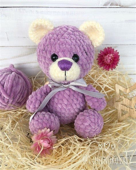 Плюшевый мишка крючком | Crochet teddy bear pattern free, Crochet teddy ...