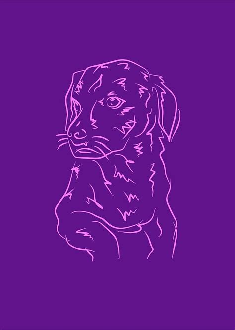 Dog 8b Purple Digital Art by Ahmad Nusyirwan - Fine Art America