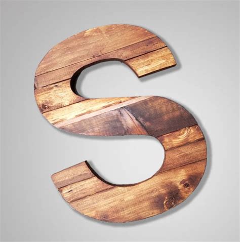 Large Wood Letters Rustic Letter Cutout Custom Wooden Wall - Etsy