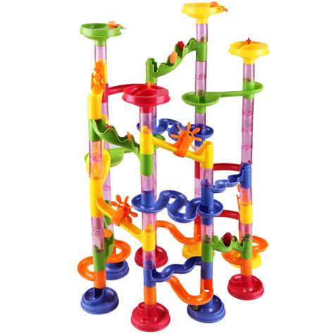 Marble Run Kids Large 111Pcs Track Race Including 36 Marbles Child Game Toy Gift | eBay