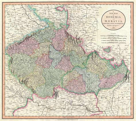 File:1801 Cary Map of Bohemia and Moravia ( Czech Republic ...