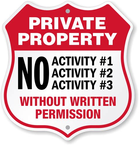 Custom Private Property Signs