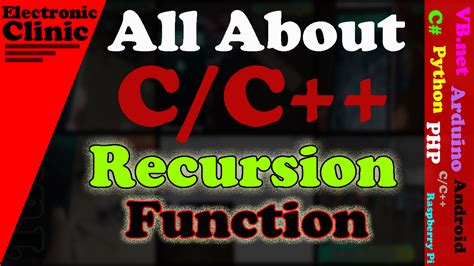 Recursion In c / c++, Recursion in CPP with examples