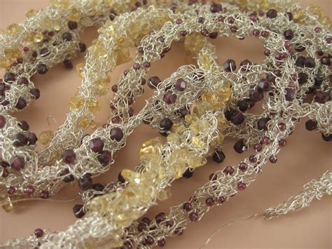 7 Free Wire and Bead Crochet Necklace Patterns