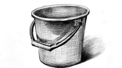 How to draw a plastic bucket step by step - YouTube