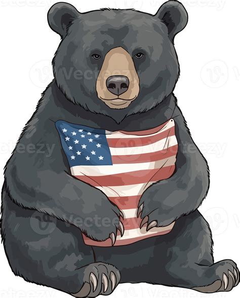 American black bear Illustration AI Generative 31426154 PNG