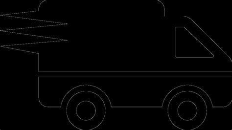 Download Delivery Truck Silhouette | Wallpapers.com