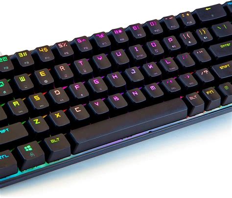 Portable RGB Gaming Office Magic Refiner MK14 Mechanical Keyboard USB 68 Keys Backlit Anti ...