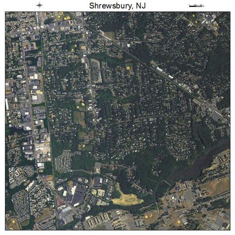 Aerial Photography Map of Shrewsbury, NJ New Jersey